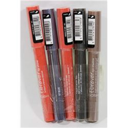 LOT OF 5 GOSH FOREVER EYESHADOW VARIOUS COLOURS/