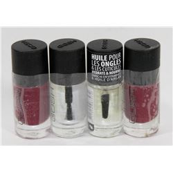 4 BOTTLES OF GOSH NAIL PRODUCTS INCLUDES LACQUER,