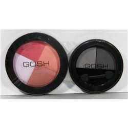 MIXED LOT OF GOSH EYESHADOW AND BLUSH MULTI-COLOUR