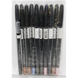 BAG OF 10 GOSH VELVET TOUCH EYE LINERS MIXED SHADE