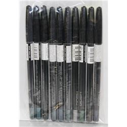 BAG OF 10 GOSH VELVET TOUCH EYE LINERS MIXED SHADE