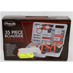 FINE LIFE 35PC ROADSIDE EMERGENCY KIT 7FT JUMPER
