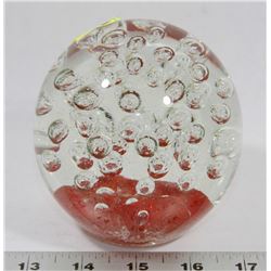 MURANO GLASS BALL WITH BUBBLES