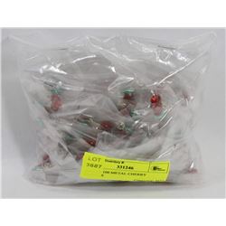 BAG OF 100 METAL CHERRY CHARMS