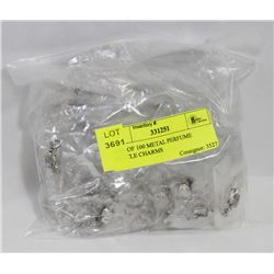 BAG OF 100 METAL PERFUME BOTTLE CHARMS