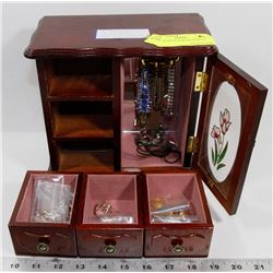 JEWELRY BOX WITH CONTENTS