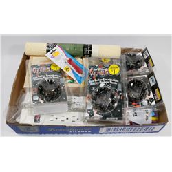 FLAT OF ASSORTED NEW AND USED ITEMS