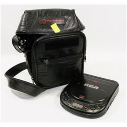 PORTABLE CD PLAYER IN BAG WITH CDS
