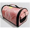 Image 1 : SMALL PINK CAT DOG CARRIER, BOTH ENDS OPEN VIA