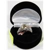 Image 1 : .925 SILVER GEMSTONE RING.