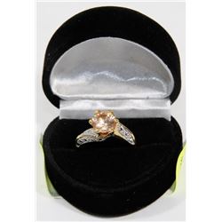 .925 SILVER GEMSTONE RING.