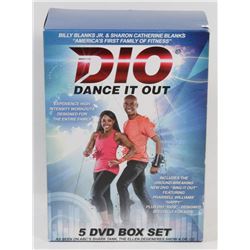 DIO DANCE IT OUT 5 DVD BOX SET.