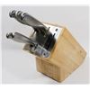 Image 1 : KNIFE BLOCK SET.