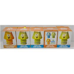 LOT OF 5 DAISY TEA LIGHT HOLDERS