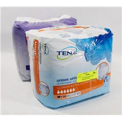2 PACK OF TENA SIZE MEDIUM UNDERWEAR 26 TOTAL