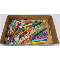 FLAT OF PAINT BRUSHES.