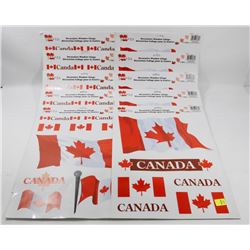 BUNDLE OF CANADIAN STICKERS/ WINDOW CLINGS