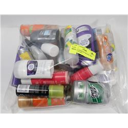 BAG OF ASSORTED TRAVEL SIZE PRODUCTS INCL