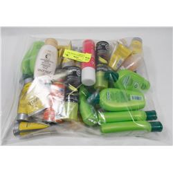 BAG OF ASSORTED TRAVEL SIZE PRODUCTS INCL
