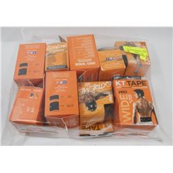 BAG OF ASSORTED KINESIOLOGY TAPE.