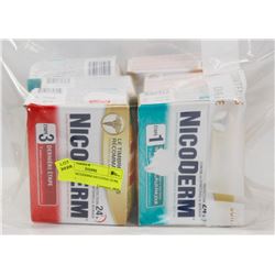 BAG OF NICODERM NICOTINE GUM, STEPS 1-3.