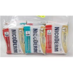 BAG OF NICODERM NICOTINE GUM, STEP 1 & STEP 3.