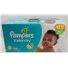 Image 1 : BOX OF 104 PAMPERS BABY DRY SIZE 3 DIAPERS.