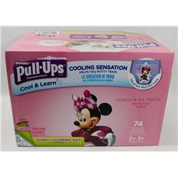 BOX OF 74 HUGGIES PULLUPS TRAINING PANTS SIZE