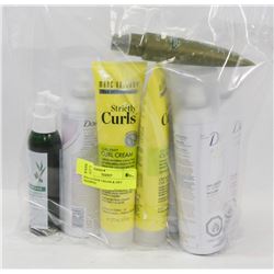 BAG OF HAIR CREAM & DRY SHAMPOO.