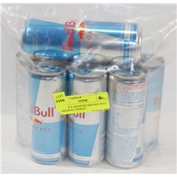 LOT OF 8 ASSORTED SIZE RED BULL ORIGINAL ENERGY