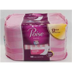 PACK OF 48 POISE REGULAR PADS.