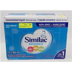 CASE OF 12 SIMILAC 385ML STEP 1 MILK BASED INFANT