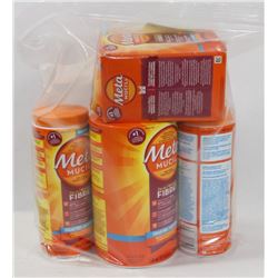 LOT OF 4 ASSORTED METAMUCIL FIBRE SUPPLEMENT