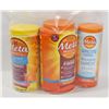 Image 1 : LOT OF 3 ASSORTED METAMUCIL FIBRE SUPPLEMENT