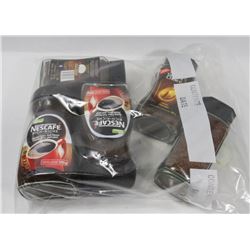 LOT OF 5 ASSORTED NESCAFE INSTANT COFFEE.