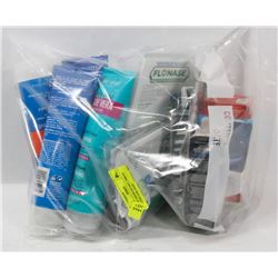 BAG OF ASSORTED INCL THRIVE NICOTINE GUM, BABY