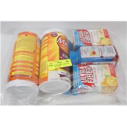 BAG OF ULTRA FIBRE TABLETS & METAMUCIL FIBRE