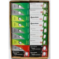 FLAT OF TAYLORMADE RECLAIMED GOLF BALLS.
