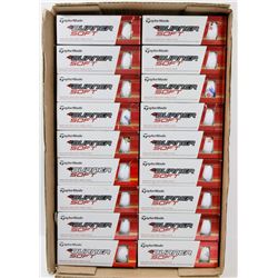 FLAT OF TAYLORMADE BURNER RECLAIMED GOLF BALLS.