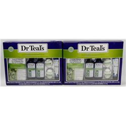 LOT OF 2 DR. TEALS RELAX WITH EUCALYPTUS &