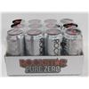 Image 1 : CASE OF 12 ROCKSTAR PURE ZERO PUNCHED ENERGY