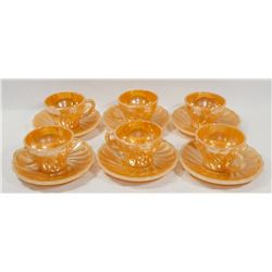 VINTAGE 1950'S SET OF 6 FIRE