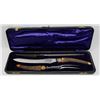 Image 1 : VINTAGE BIRKS ANTLER CARVING SET.