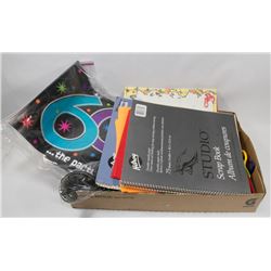 FLAT OF ART AND PARTY SUPPLIES