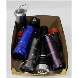 LOT OF EDDIE BAUER MULTIFUNCTION FLASHLIGHTS