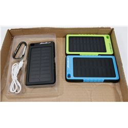 LOT OF 3  EDDIE BAUER SOLAR POWER BATTERY