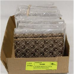 LOT OF 10 NEW REPLICA LOUIS VUITTON STYLE WALLETS.