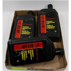 LOT OF 3 TOYOTA AUTOMATIC TRANSMISSION FLUID