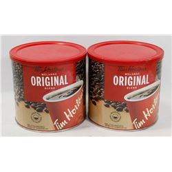 2 TINS OF TIM HORTONS COFFEE & 8PK MINI CEREAL