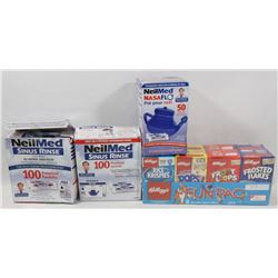 LOT OF 2 NEILMED SINUS RINSE 100 PREMIX PACKETS &